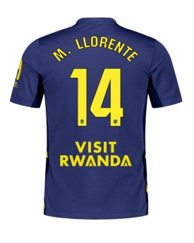 Billige Fotballdrakt Atletico Madrid Marcos Llorente #14 Replika Bortedrakt 2025-26 Kortermet Billige Fotballdrakt Atletico Madrid Marcos Llorente #14 Replika Bortedrakt 2025-26 Kortermet